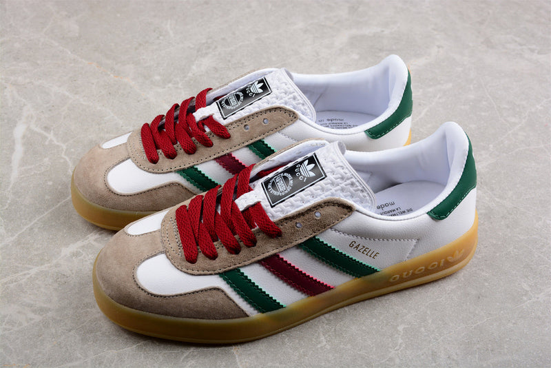 Adidas x Gucci Gazelle White Green Red