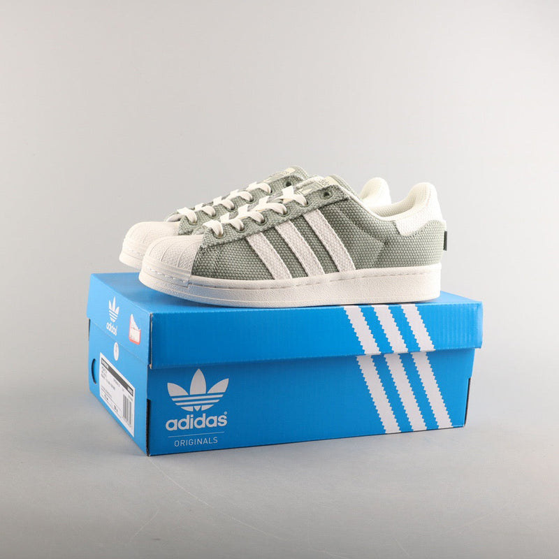 Adidas Superstar Shoes 'Olive Green Cream' H23062