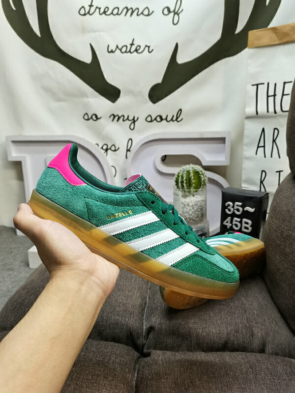 Adidas Gazelle Indoor Collegiate Green Lucid Pink