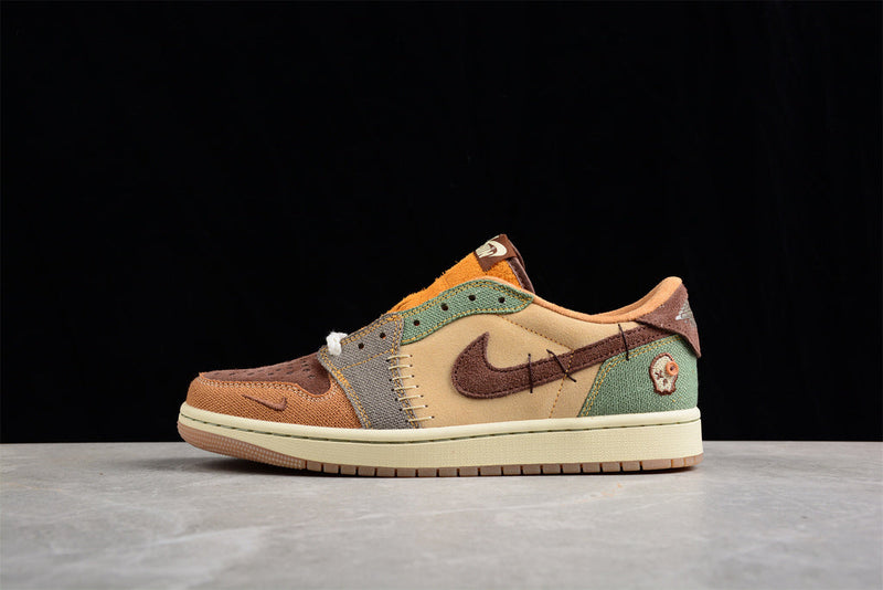 Air Jordan 1 Low Voodoo Flax and Oil Green DZ7292-200