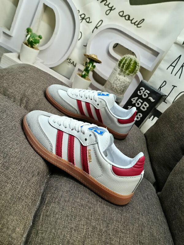 Adidas Samba OG White Burgundy Gum