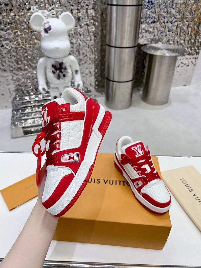 Louis Vuitton Trainer Red White