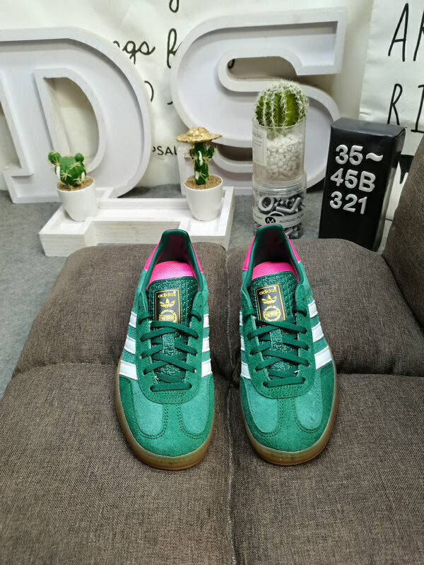 Adidas Gazelle Indoor Collegiate Green Lucid Pink