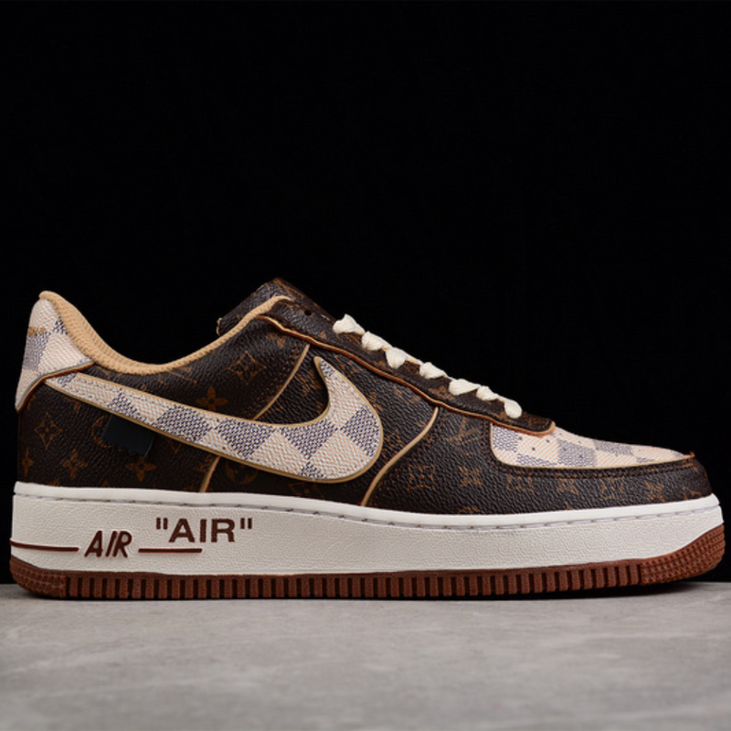 Nike Air Force 1 Low Louis Vuitton Monogram Brown Damier Azur (Acompanha Maleta)