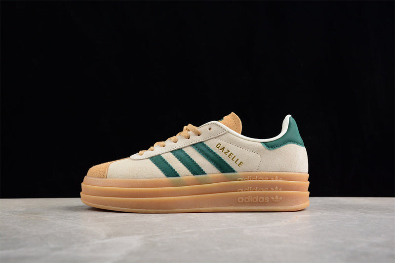 Adidas Gazelle Bold Magic Beige Collegiate Green