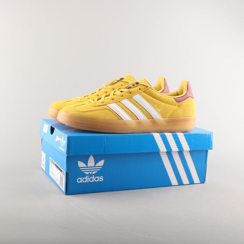 adidas Gazelle Indoor Bright Yellow Collegiate Burgundy H21042