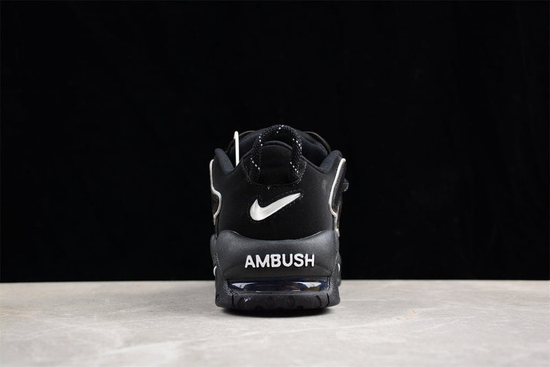 AMBUSH X NIKE AIR MORE UPTEMPO LOW BLACK WHITE