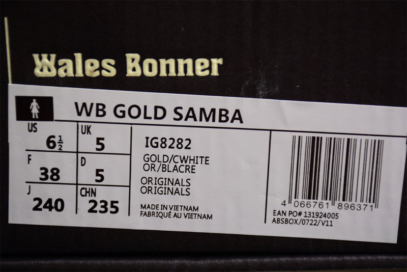 Adidas Samba Wales Bonner Dourado