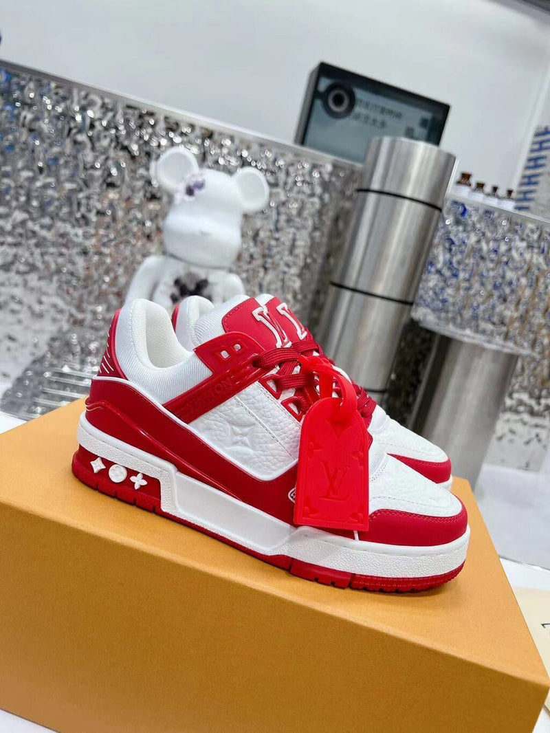 Louis Vuitton Trainer Red White