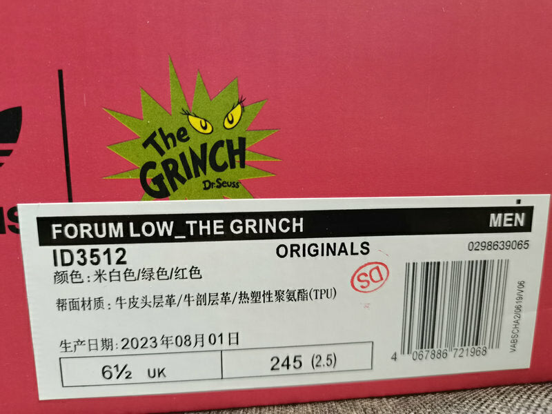 Adidas Forum 84 Low THE GRINCH