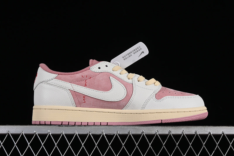 TRAVIS SCOTT X AIR JORDAN 1 LOW SHY PINK