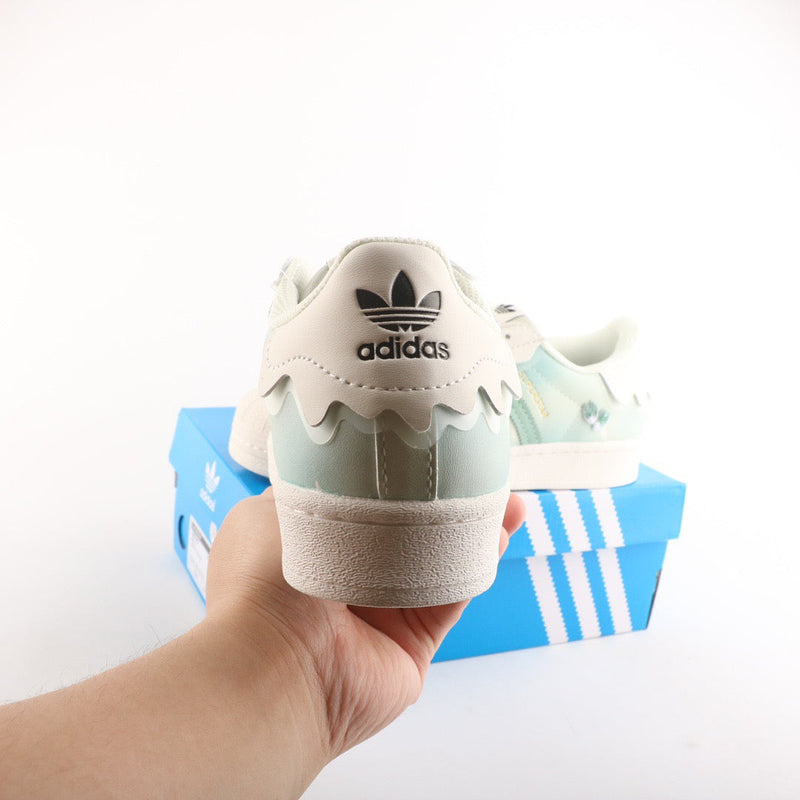 Adidas Superstar Cloud White Green G01052