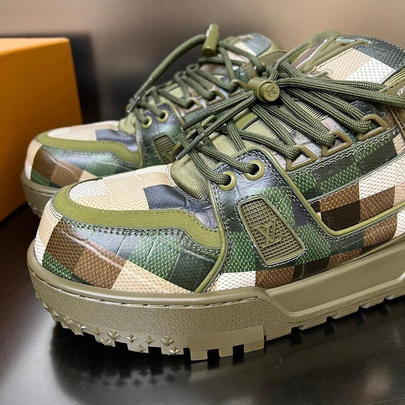 Louis Vuitton LV Trainer Maxi Sneaker Green Damoflage Damier