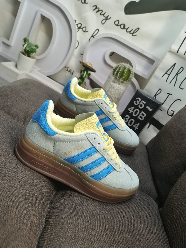 Adidas Gazelle Bold Almost Blue Yellow