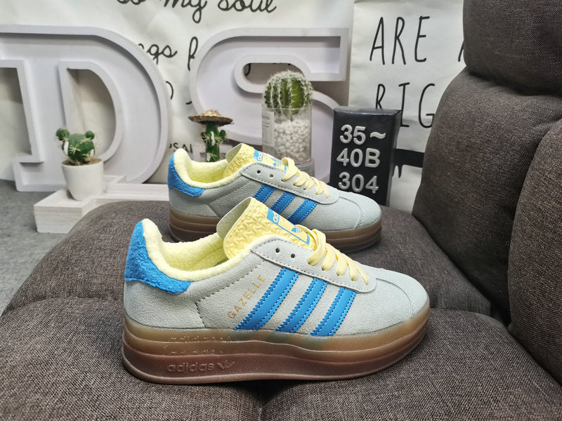 Adidas Gazelle Bold Almost Blue Yellow