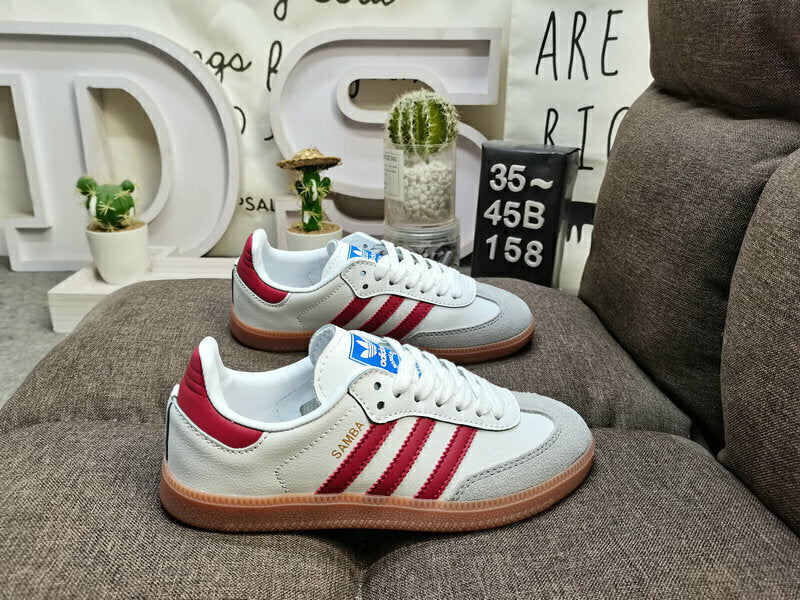 Adidas Samba OG White Burgundy Gum