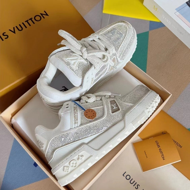 Louis Vuitton Trainer Maxi White Crystals