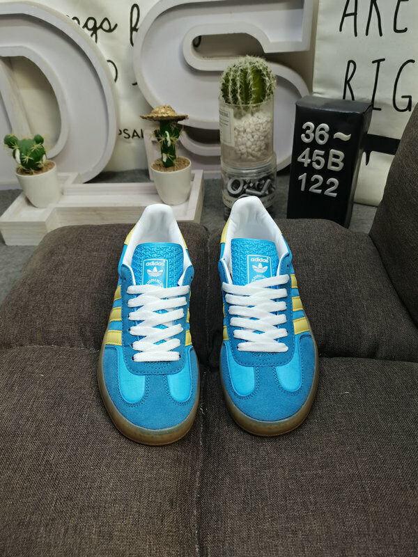 Adidas Gazelle Indoor Semi Blue Burst Almost Yellow