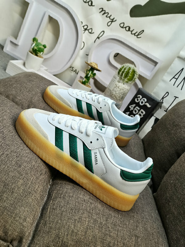 Adidas Sambae White Collegiate Green Gum