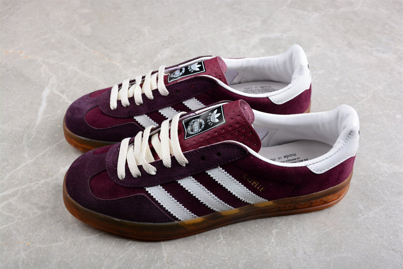 Adidas x Gucci Gazelle Burgundy Velvet