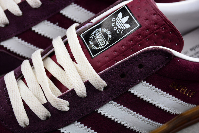 Adidas x Gucci Gazelle Burgundy Velvet