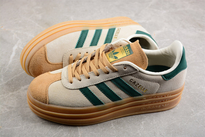 Adidas Gazelle Bold Magic Beige Collegiate Green