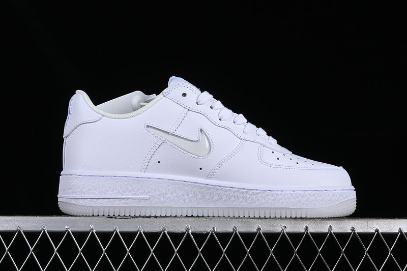 Nike Air Force 1 Low '07 Retro Color of the Month Jewel Swoosh Triple White