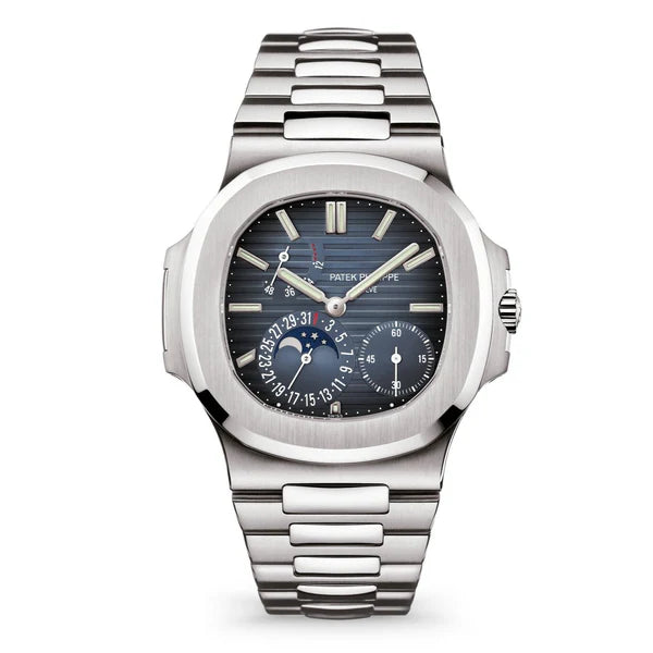 Patek Philippe Nautilus Blue Dial Stainless Steel Men's Watch