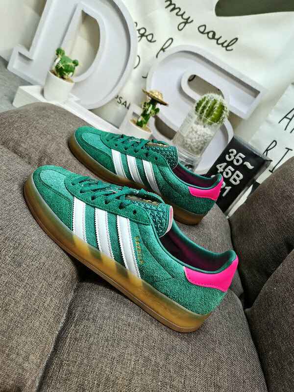 Adidas Gazelle Indoor Collegiate Green Lucid Pink