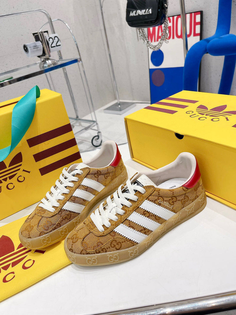 Adidas x Gucci Gazelle GG Beige Brown HQ8851