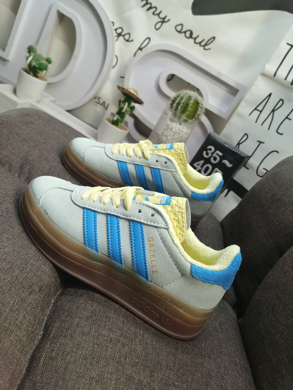 Adidas Gazelle Bold Almost Blue Yellow