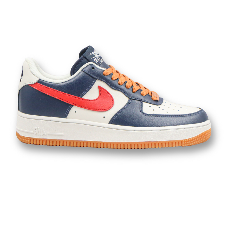 NIKE AIR FORCE BEGE VERMELHO AZUL