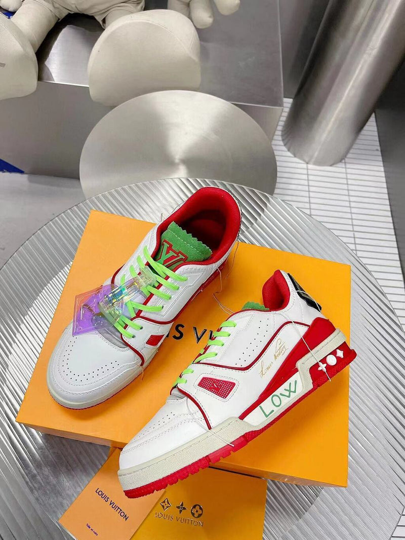 Louis Vuitton Trainer Neon Red