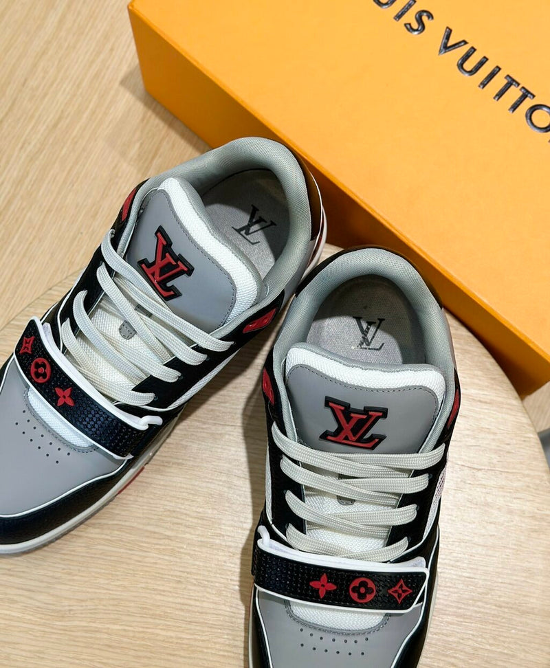 Louis Vuitton LV Trainer Red Grey Black