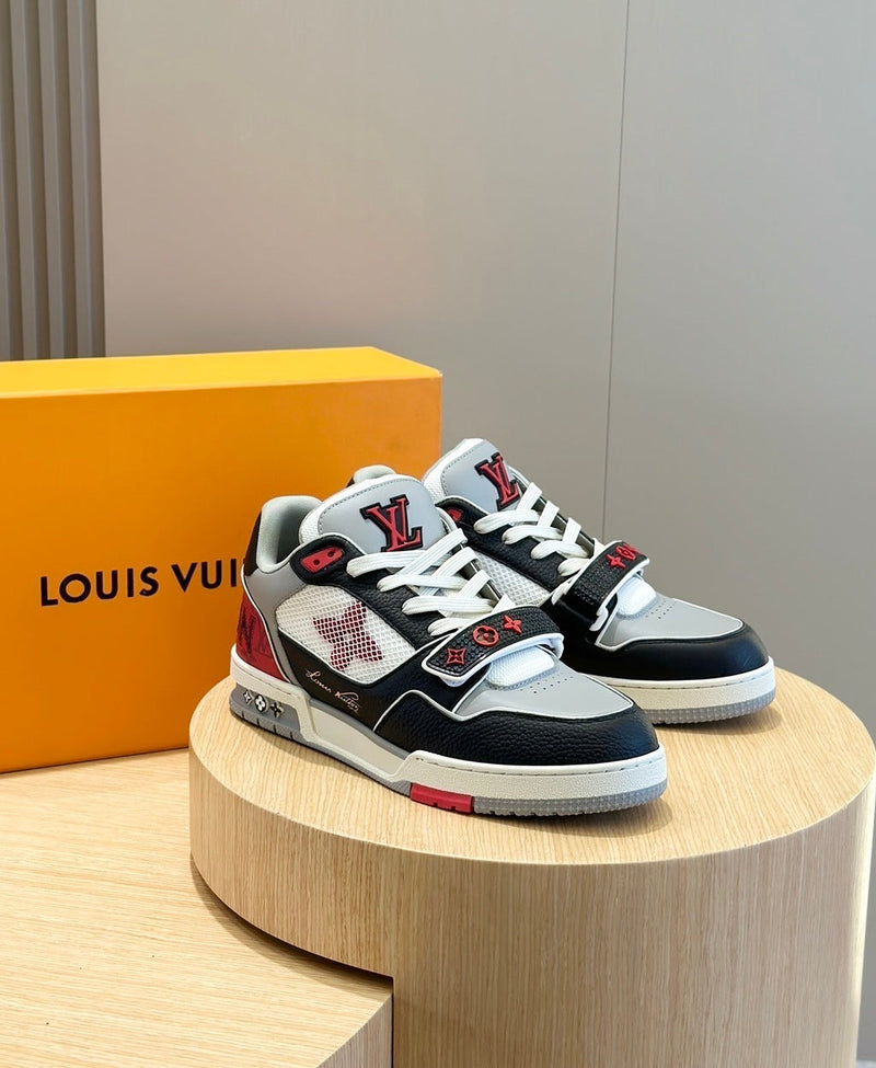 Louis Vuitton LV Trainer Red Grey Black