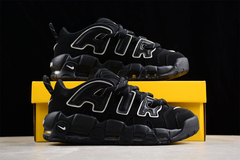 AMBUSH X NIKE AIR MORE UPTEMPO LOW BLACK WHITE