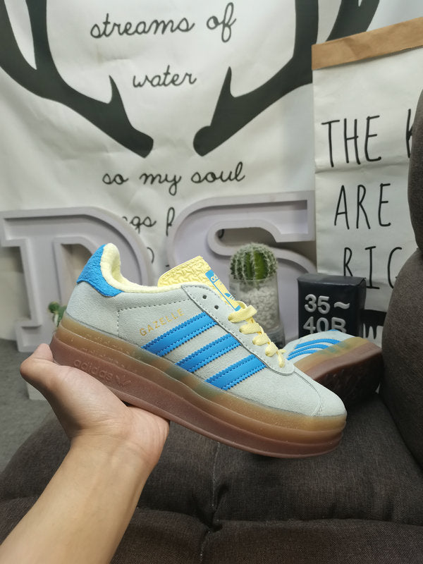 Adidas Gazelle Bold Almost Blue Yellow