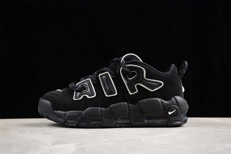 AMBUSH X NIKE AIR MORE UPTEMPO LOW BLACK WHITE