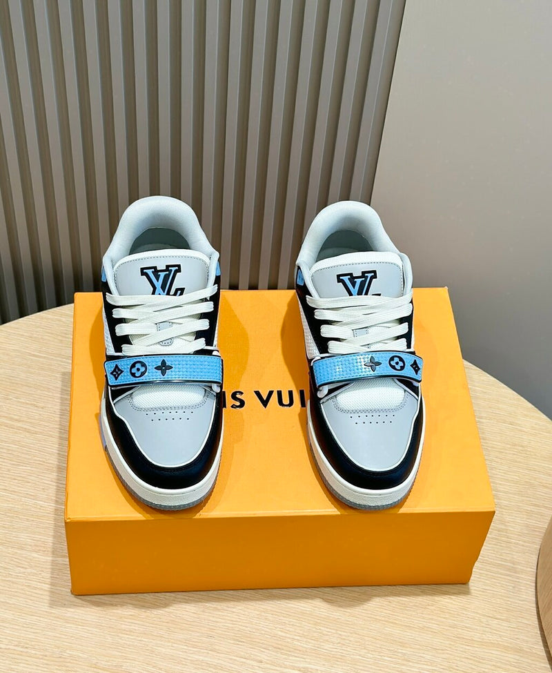 Louis Vuitton Trainer Velcro Blue White