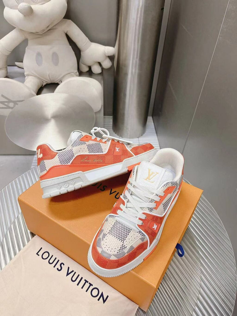 LOUIS VUITTON TRAINER WHITE/GREY/BROWN/ORANGE