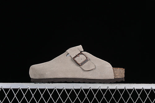 Birkenstock Boston Soft Footbed Suede Taupe