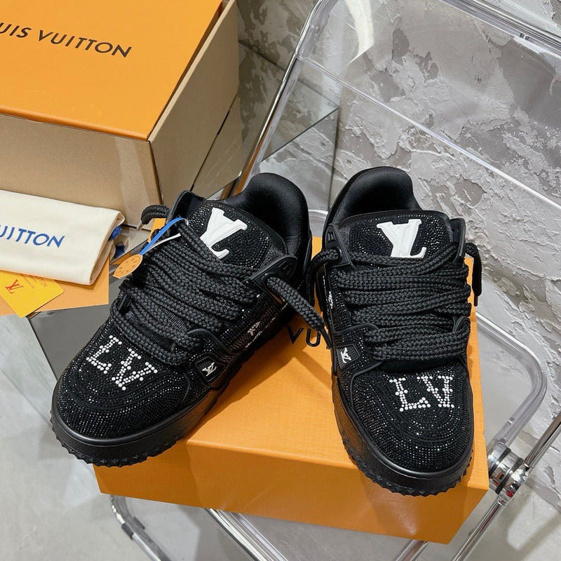 Louis Vuitton Trainer Maxi Black Crystals