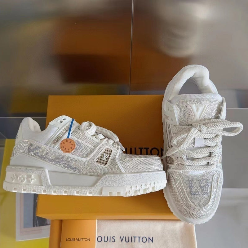 Louis Vuitton Trainer Maxi White Crystals