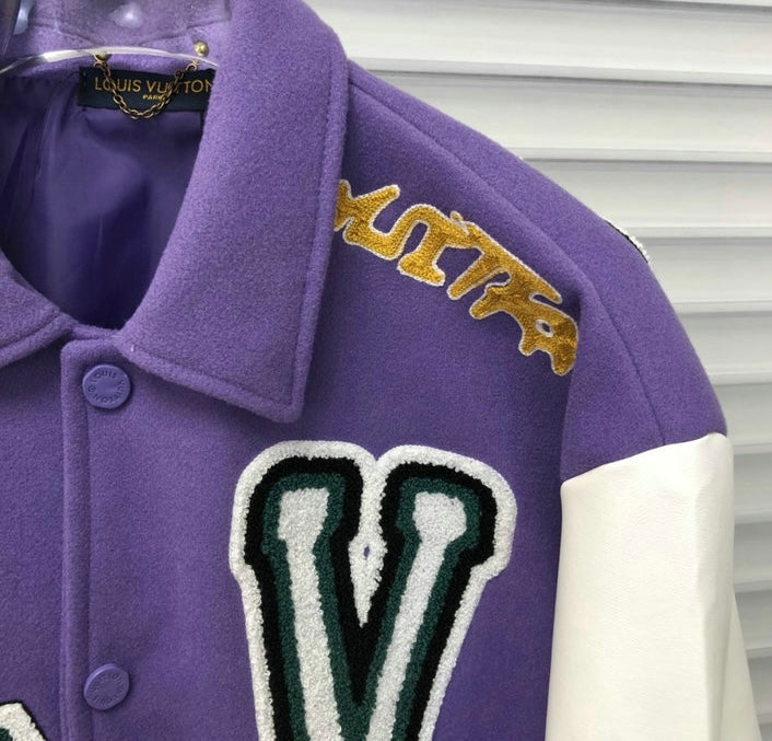 Jacket Varsity Louis Vuitton Purple