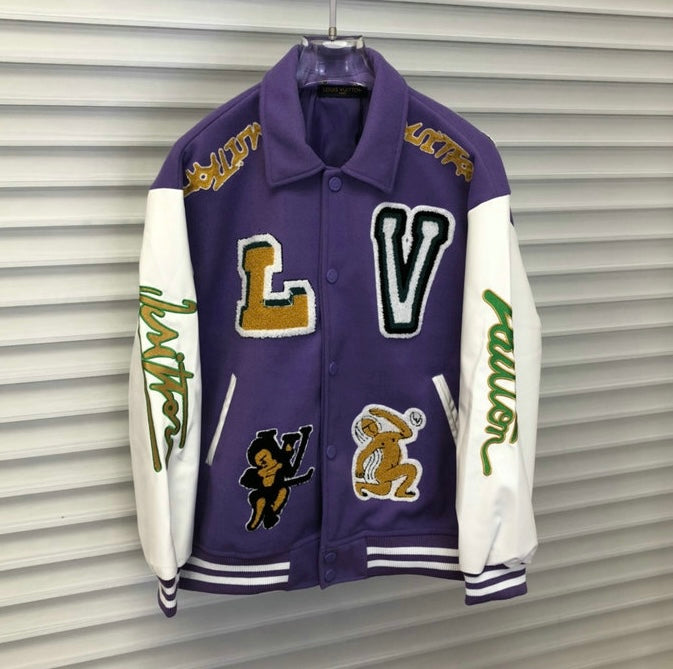 Jacket Varsity Louis Vuitton Purple