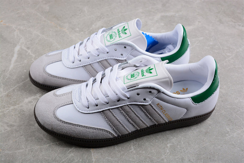 Aidas Samba OG Kith Classics White Green