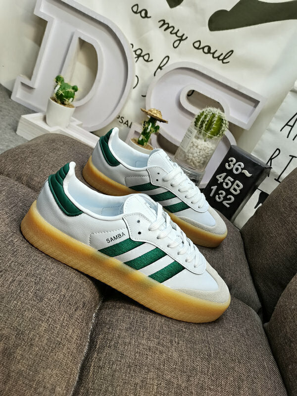 Adidas Sambae White Collegiate Green Gum