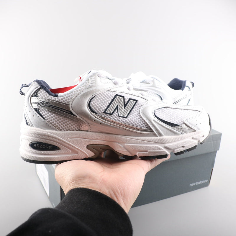 New Balance 530 White Silver Navy