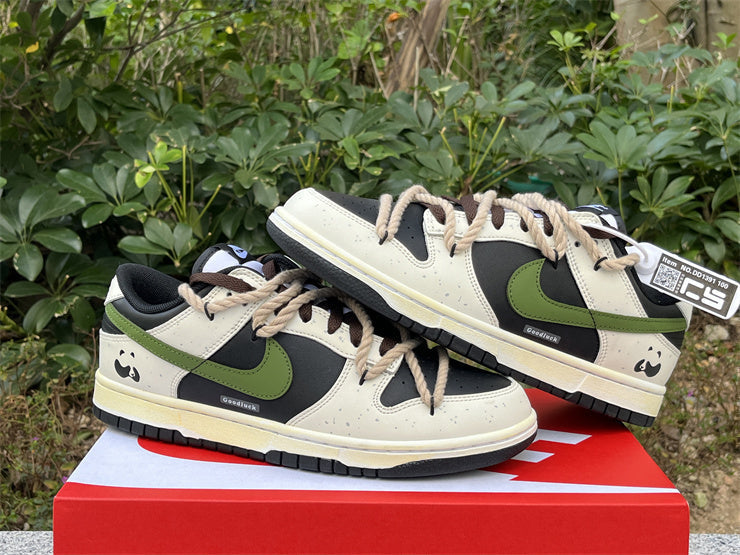 NIKE DUNK SB LOW PANDA Branco Preto e Verde