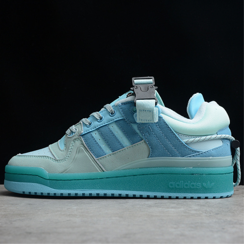 Adidas Bad Bunny Forum Low Shoes Tan Blue/Tan Blue/Sky Blue GW0268